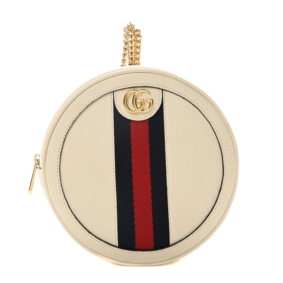 Gucci Textured Calfskin Web Mini #180768G65B - Picture 1 of 9